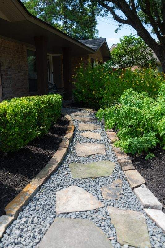 Custom outdoor landscaping and garden design services in Houston, TX
